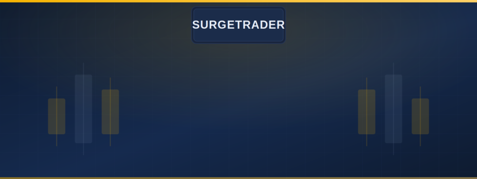 SurgeTrader logo on the MyFXEducation independent prop firm review header